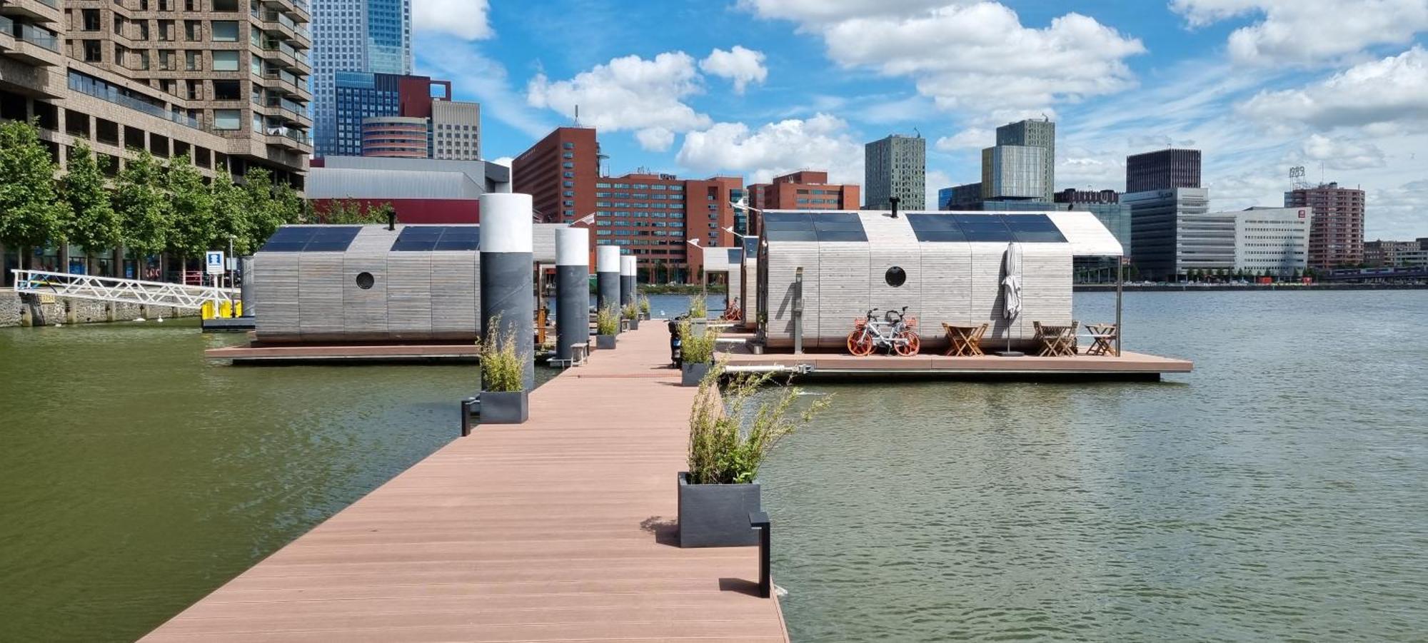 Wikkelboats At Floating Rotterdam Rijnhaven别墅 外观 照片