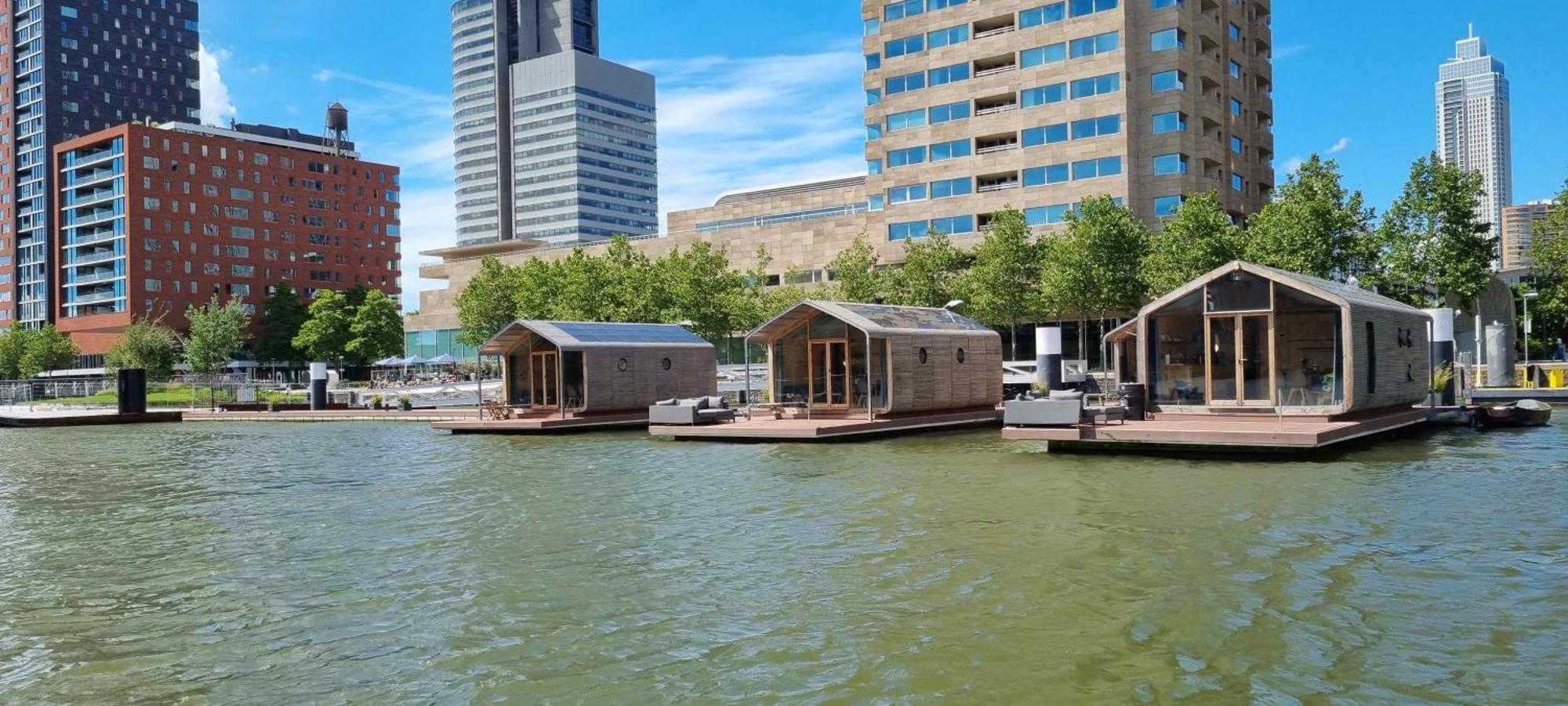 Wikkelboats At Floating Rotterdam Rijnhaven别墅 外观 照片