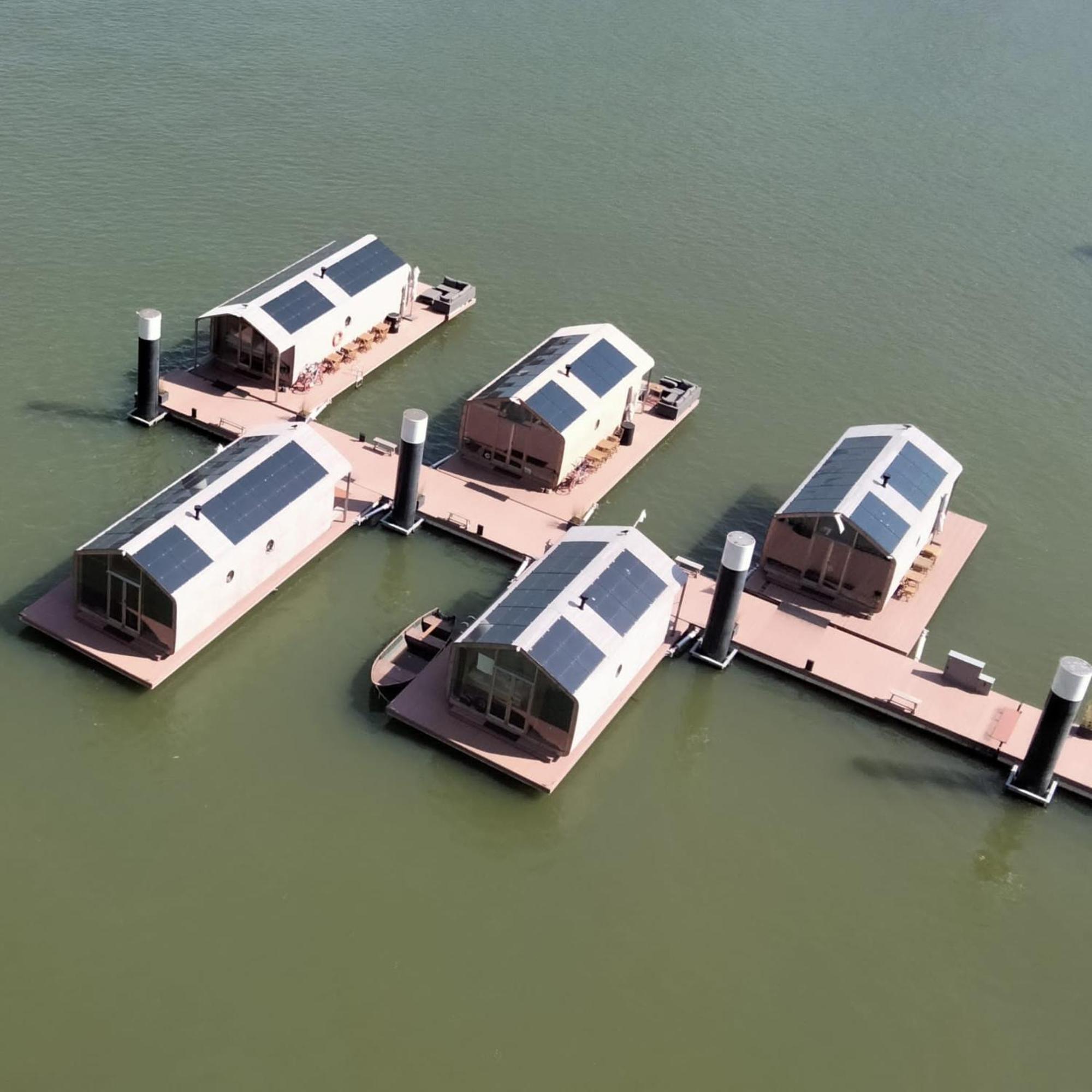 Wikkelboats At Floating Rotterdam Rijnhaven别墅 外观 照片